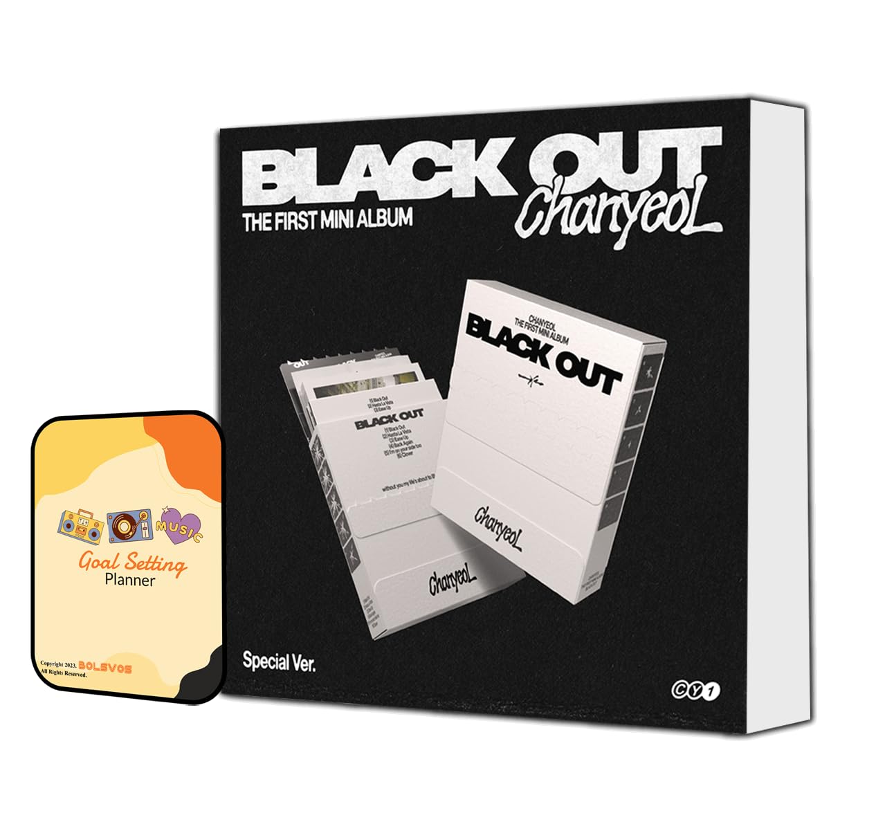 EXO チャニョル Chanyol BOX CHANYEOL (EXO) Black Out Album [Special Ver.]+Pre Order Benefits+